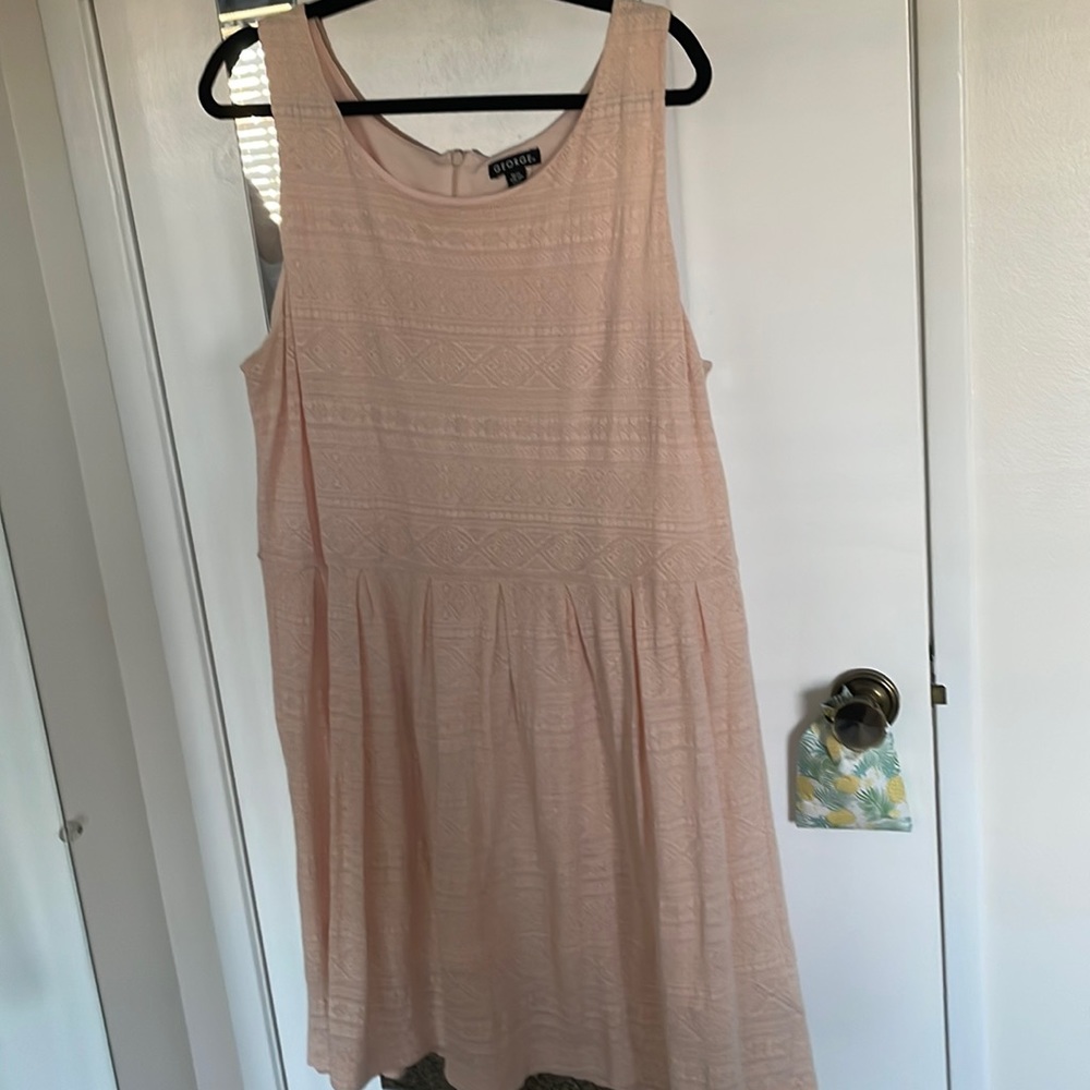 Salmon colored dress